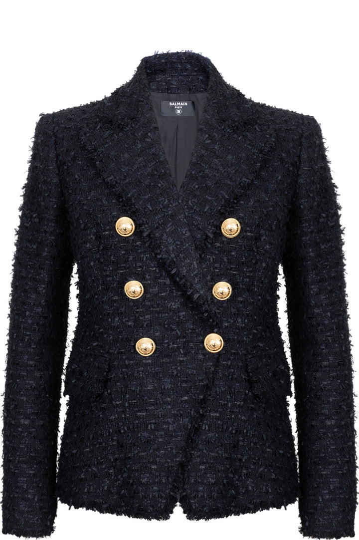BALMAIN Tweed Jacket Black