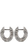 BALENCIAGA Crystal Embellished Loop Earrings