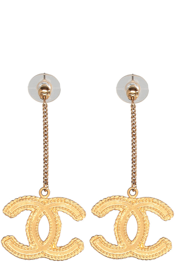 CHANEL CC Earrings Gold