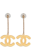 CHANEL CC Earrings Gold