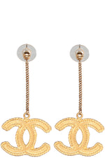 CHANEL CC Earrings Gold