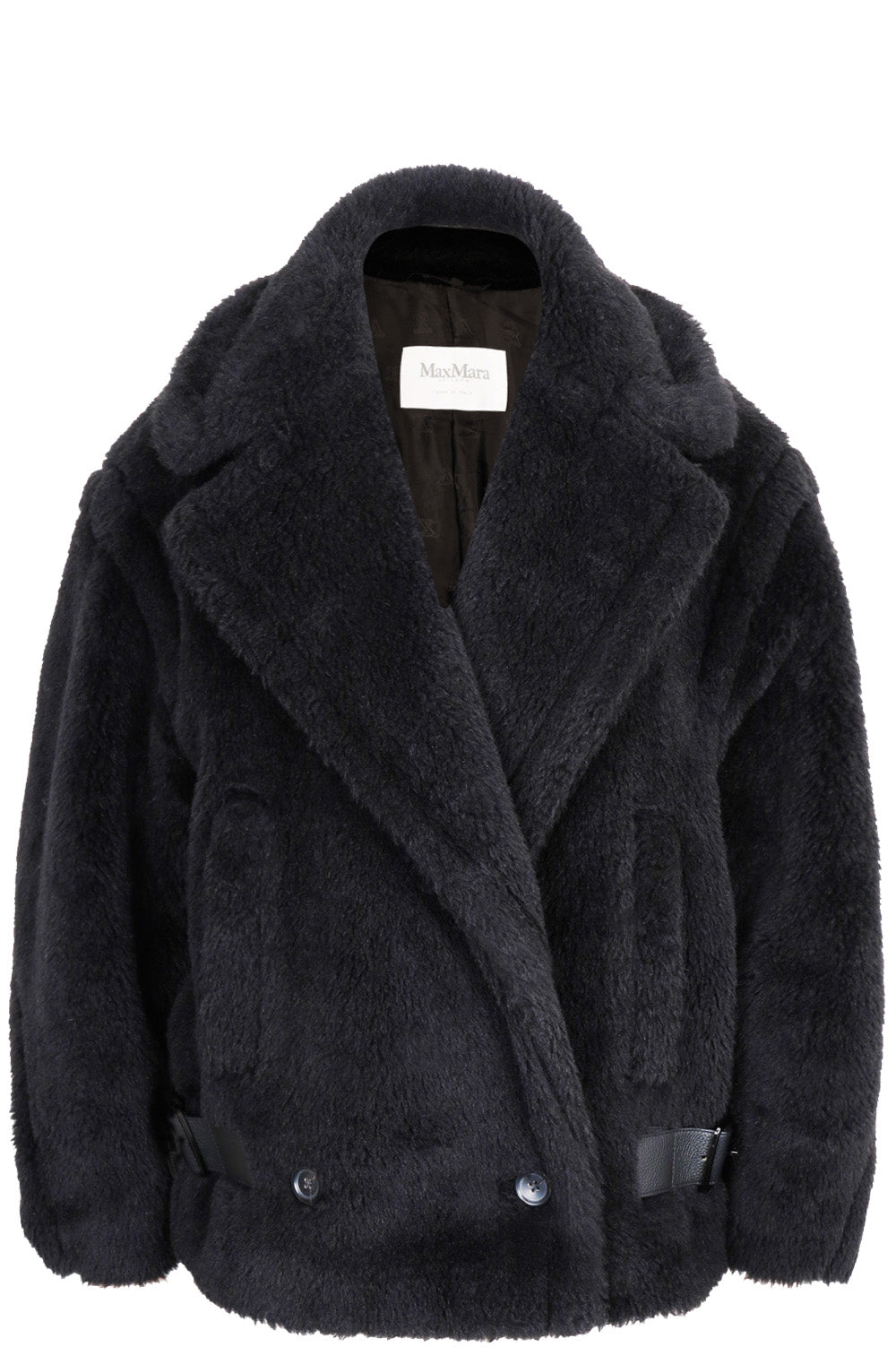 MAX MARA Alpaca Teddy Coat Black