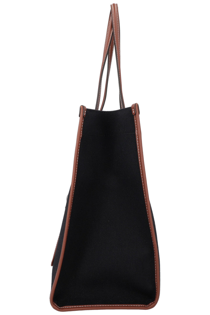 BURBERRY Freya Cabas Medium Noir Fauve
