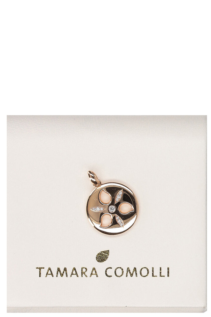 TAMARA COMOLLI Sand Dollar Pendant Diamonds Rose Gold