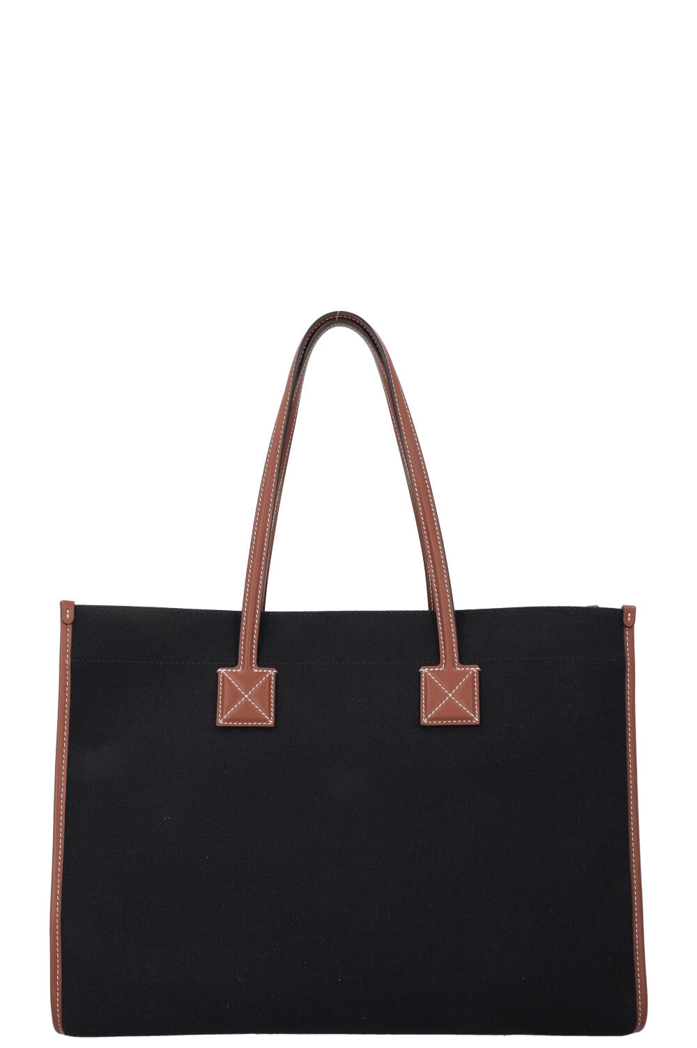 BURBERRY Freya Cabas Medium Noir Fauve