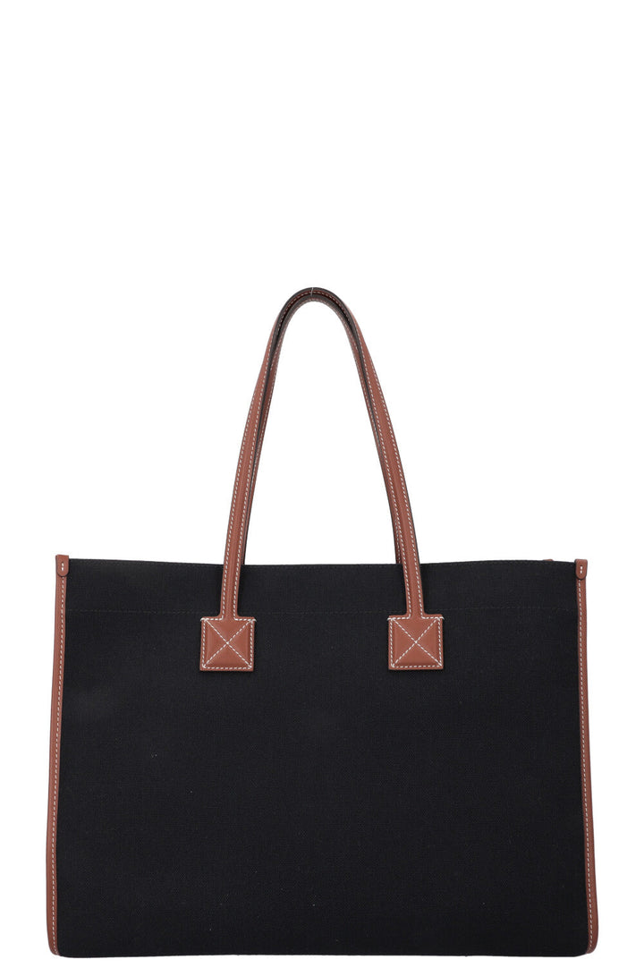 BURBERRY Freya Cabas Medium Noir Fauve