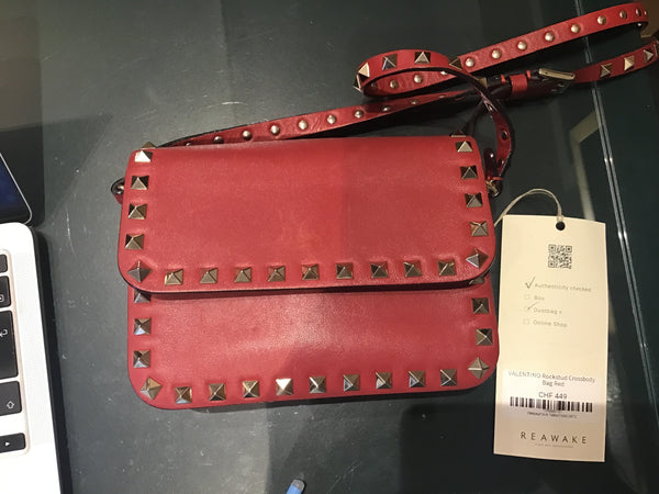 VALENTINO Rockstud Crossbody Bag Red