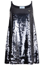 PRADA Dress Sequins Black