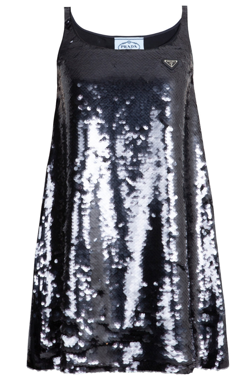PRADA Dress Sequins Black