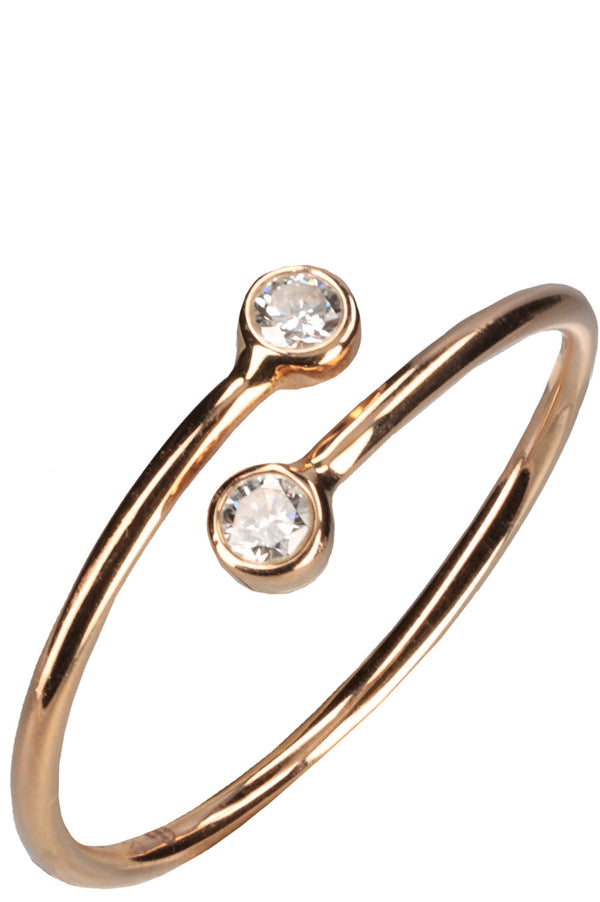 Bague TIFFANY&amp;C0 Créole Or Rose Diamants