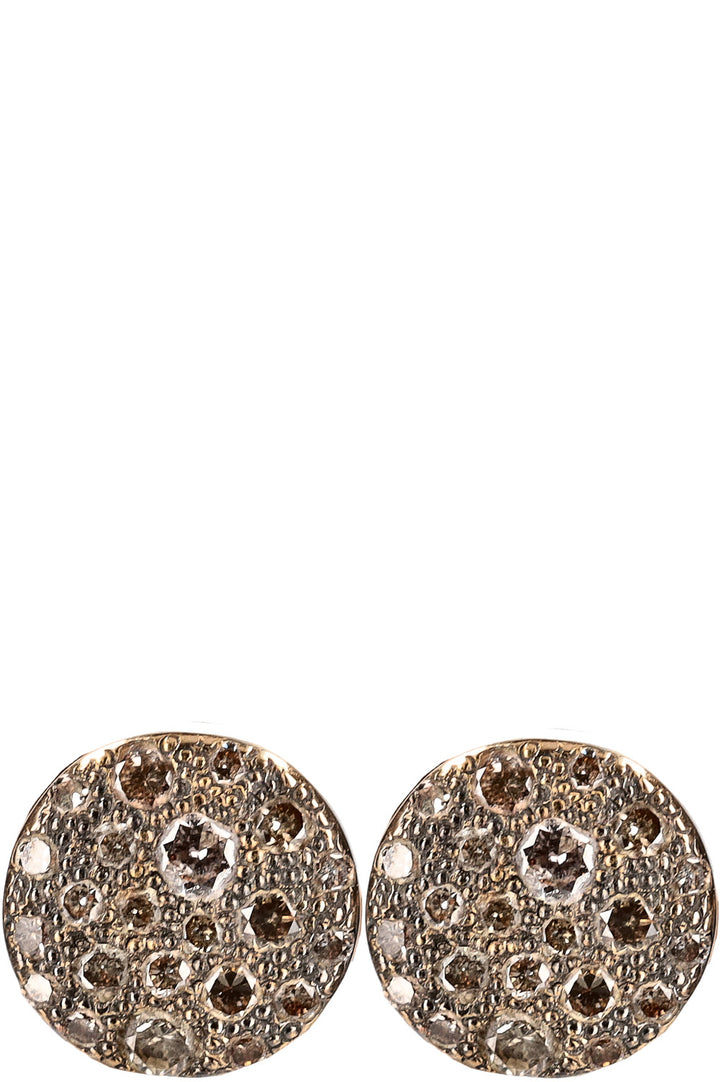 POMELLATO Sabbia Ring & Earrings Rose Gold with Brown Diamonds