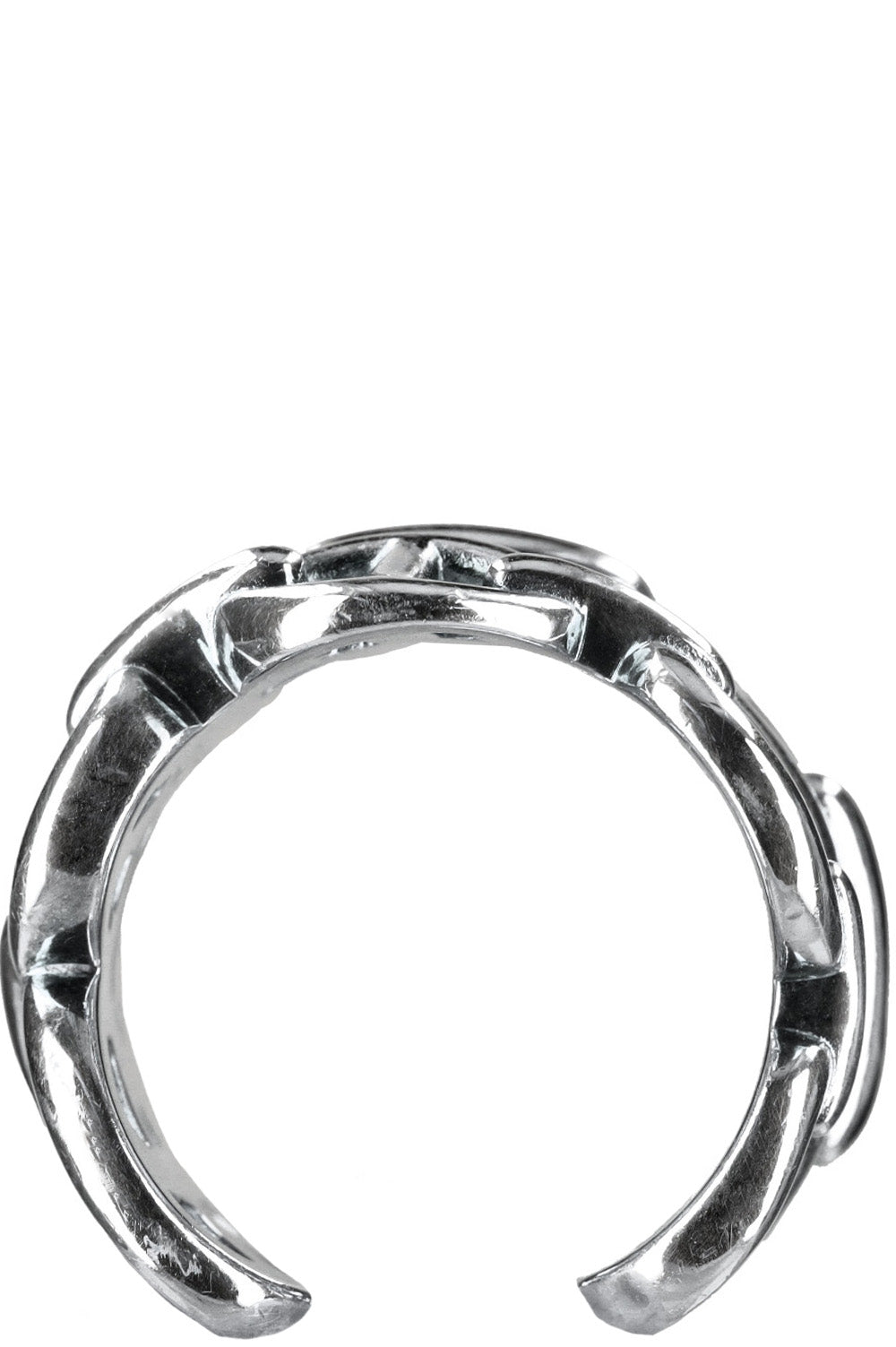 HERMES Chain d'Ancre Enchainée Ring Silver