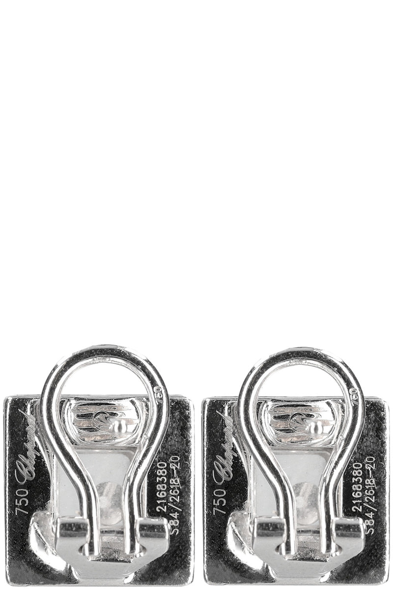 CHOPARD Happy Diamond Square Earring 18k Whitegold