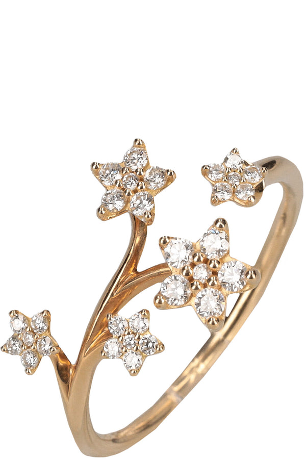 OLE LYNGGAARD Shooting Stars Ring 18 Karat Gold