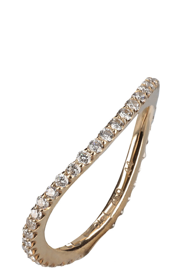 OLE LYNGGAARD ​​Love Bands Ring Curved 18K Gold
