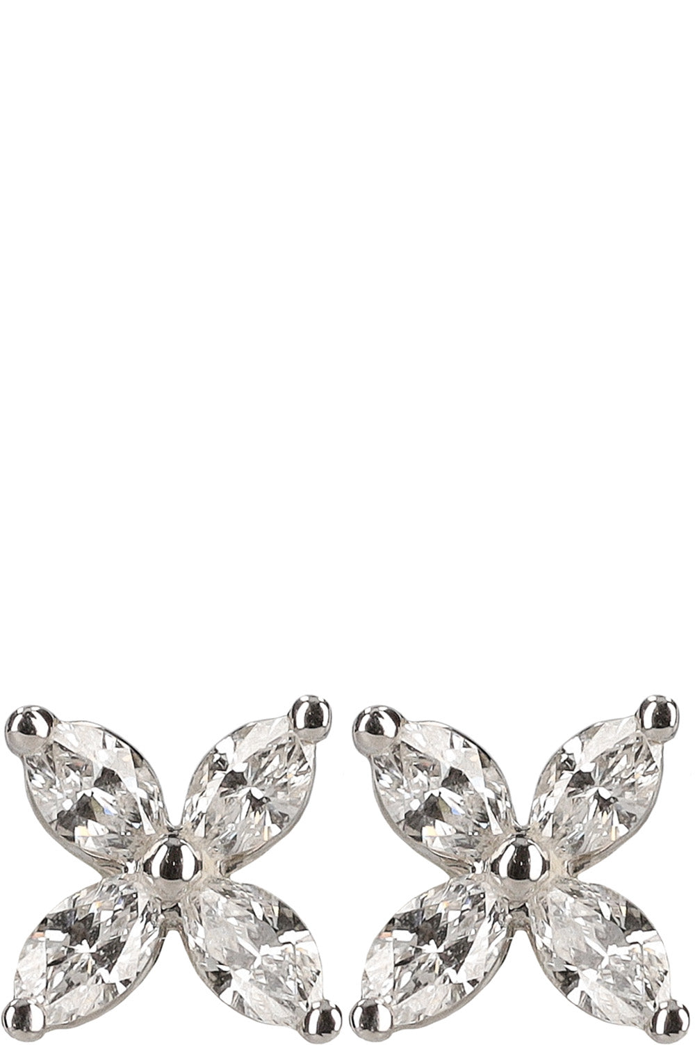 TIFFANY&CO. Victoria Mini Earrings Platinum & Diamonds