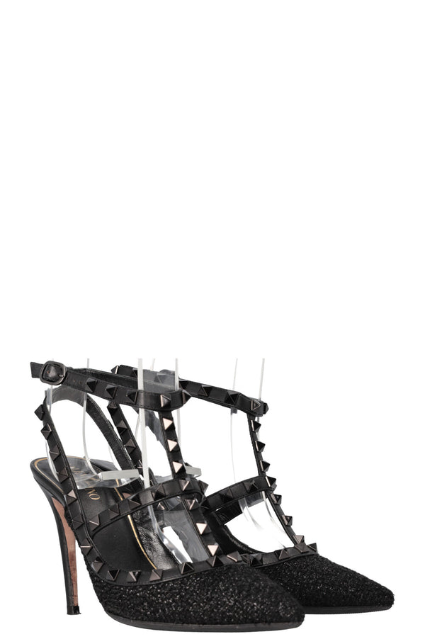 VALENTINO Rockstud Heels Black
