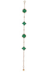 LOUIS VUITTON Colour Blossom BB Multi Motifs Bracelet Malachite