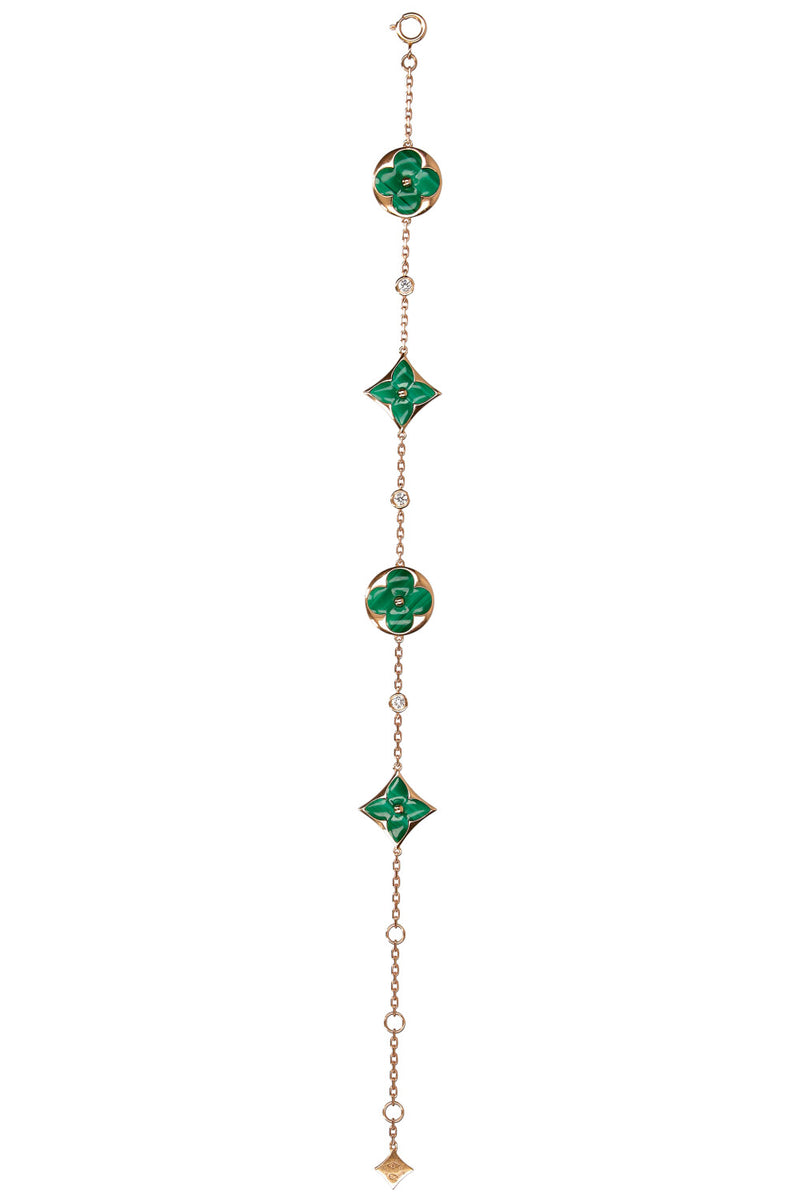 LOUIS VUITTON Colour Blossom BB Multi Motifs Bracelet Malachite