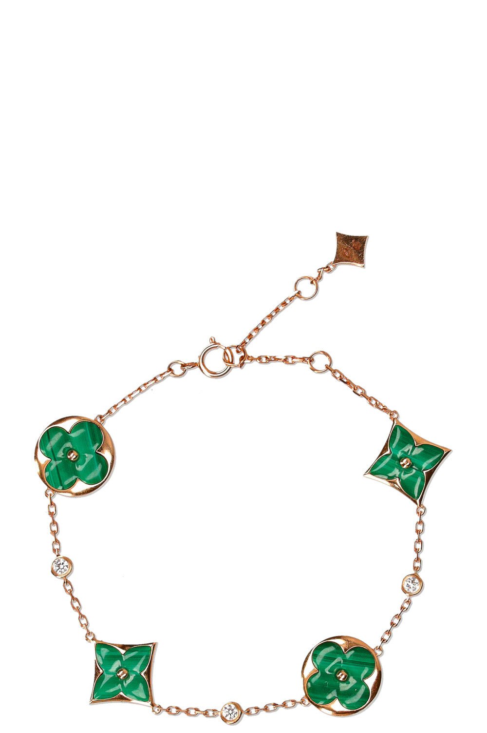 LOUIS VUITTON Colour Blossom BB Multi Motifs Bracelet Malachite