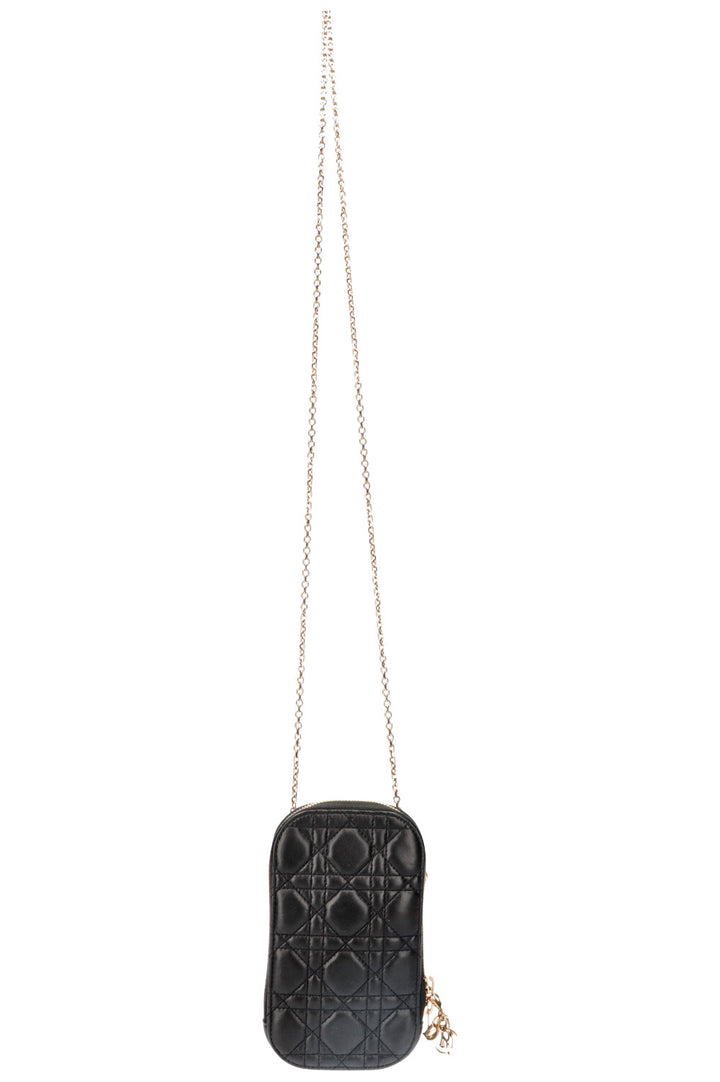 CHRISTIAN DIOR Support de téléphone Lady Dior Noir