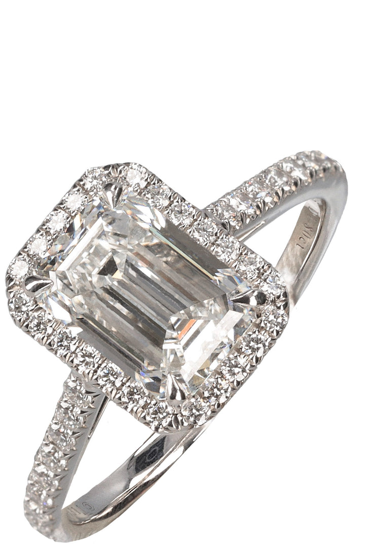 TIFFANY&CO. Soleste Ring Emerald Cut Platin Diamond