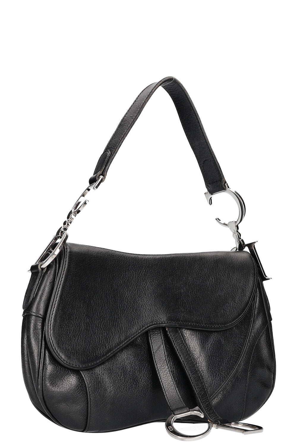 CHRISTIAN DIOR Double Saddle Bag Black