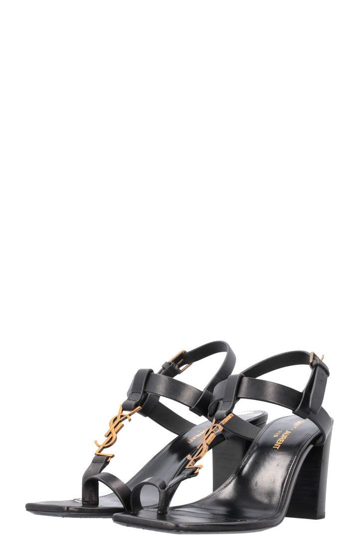 SAINT LAURENT Cassandra Sandals with Logo