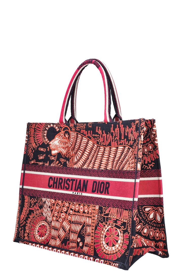 CHRISTIAN DIOR Book Tote Large Tiger Pink