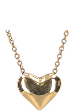 TIFFANY&CO. Heart Necklace Gold Platin Diamonds