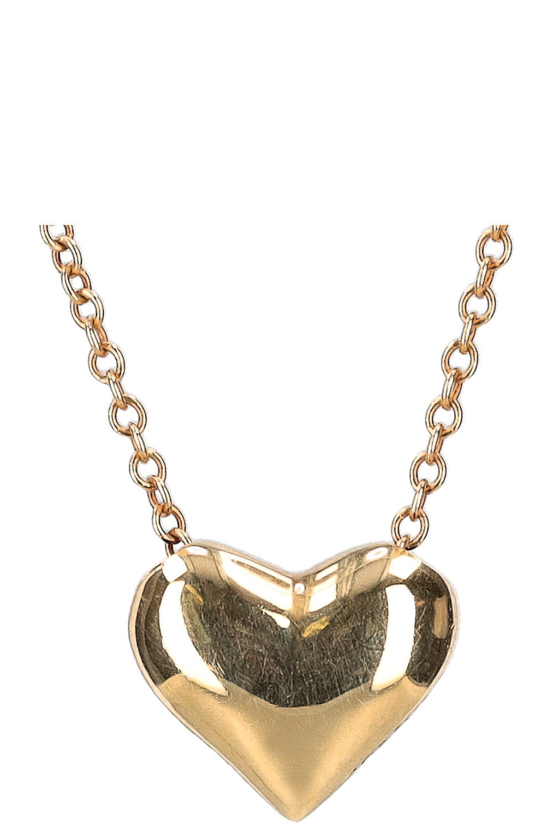 TIFFANY&CO. Heart Necklace Gold Platin Diamonds
