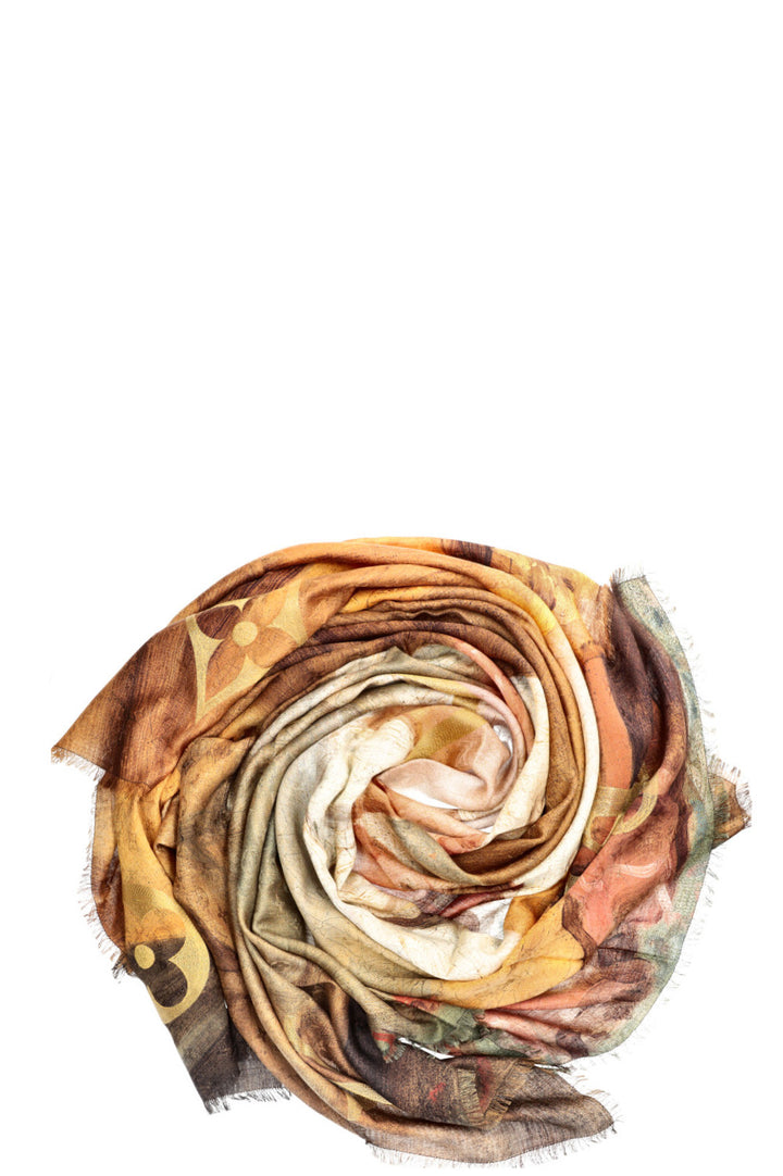 LOUIS VUITTON Scarf Ltd Jeff Koons Fragonard Wool&Silk