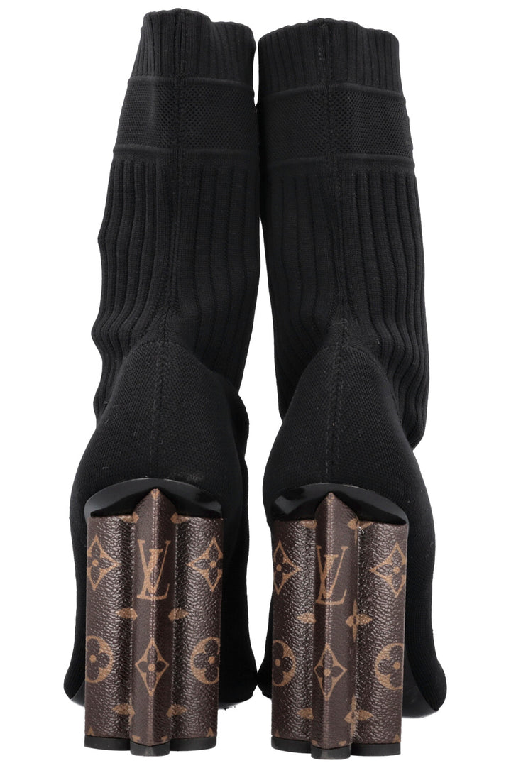 LOUIS VUITTON Silhouette Ankel Boot Black