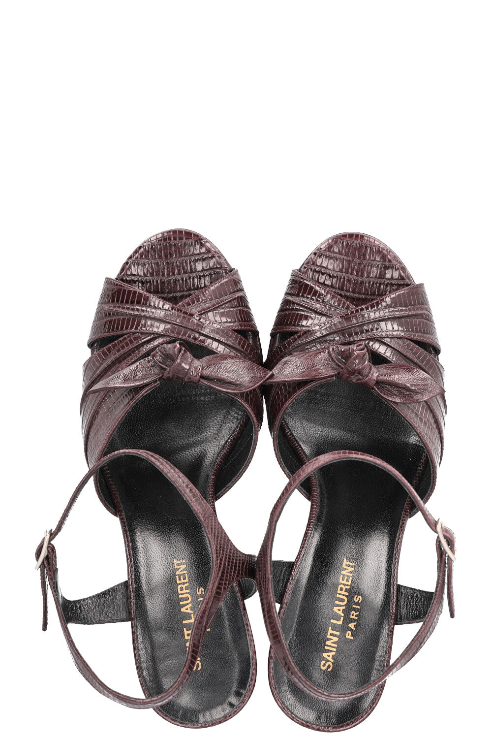 SAINT LAURENT Candy Heels Eggplant