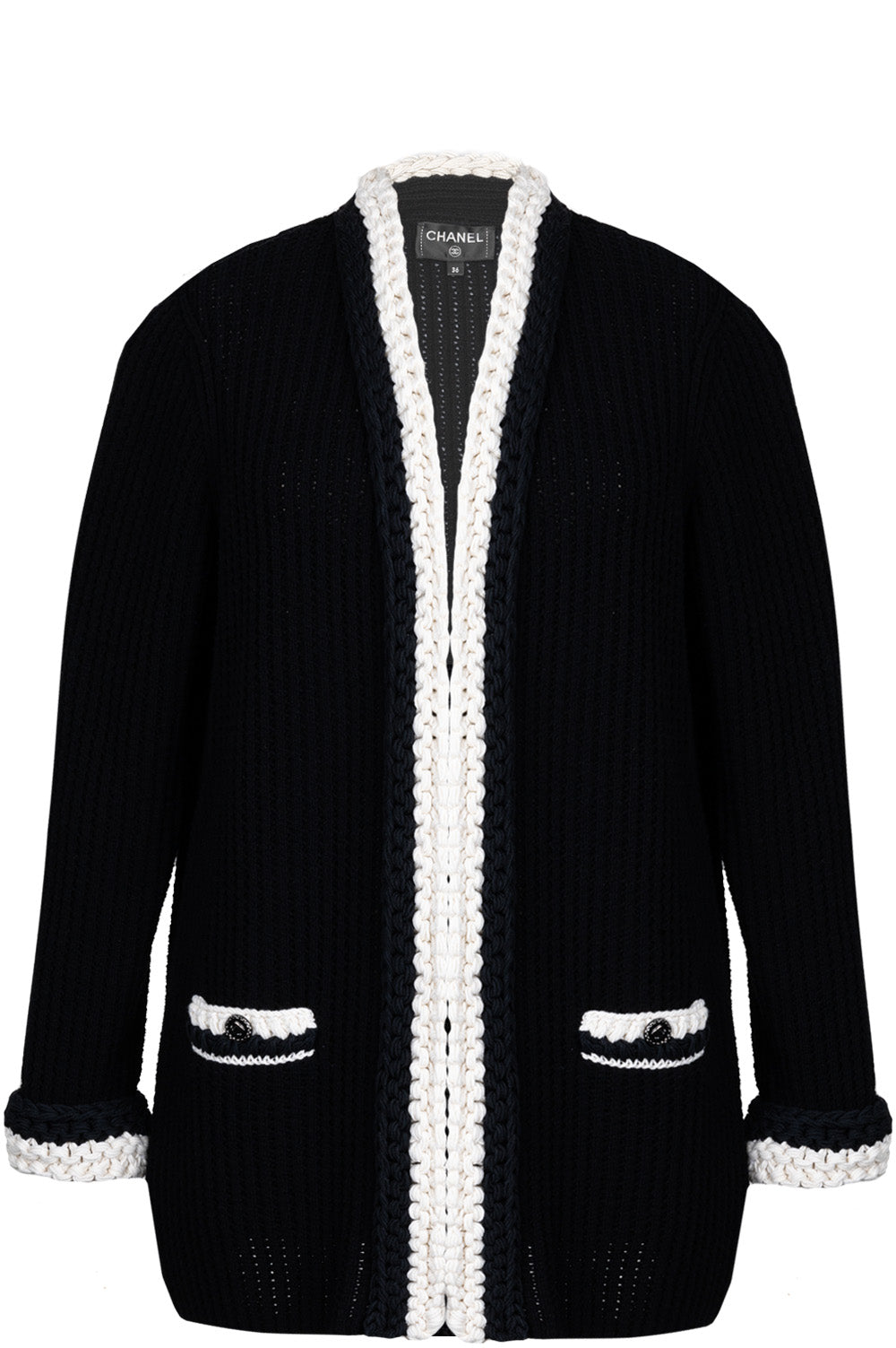 CHANEL Knit Cardigan Black