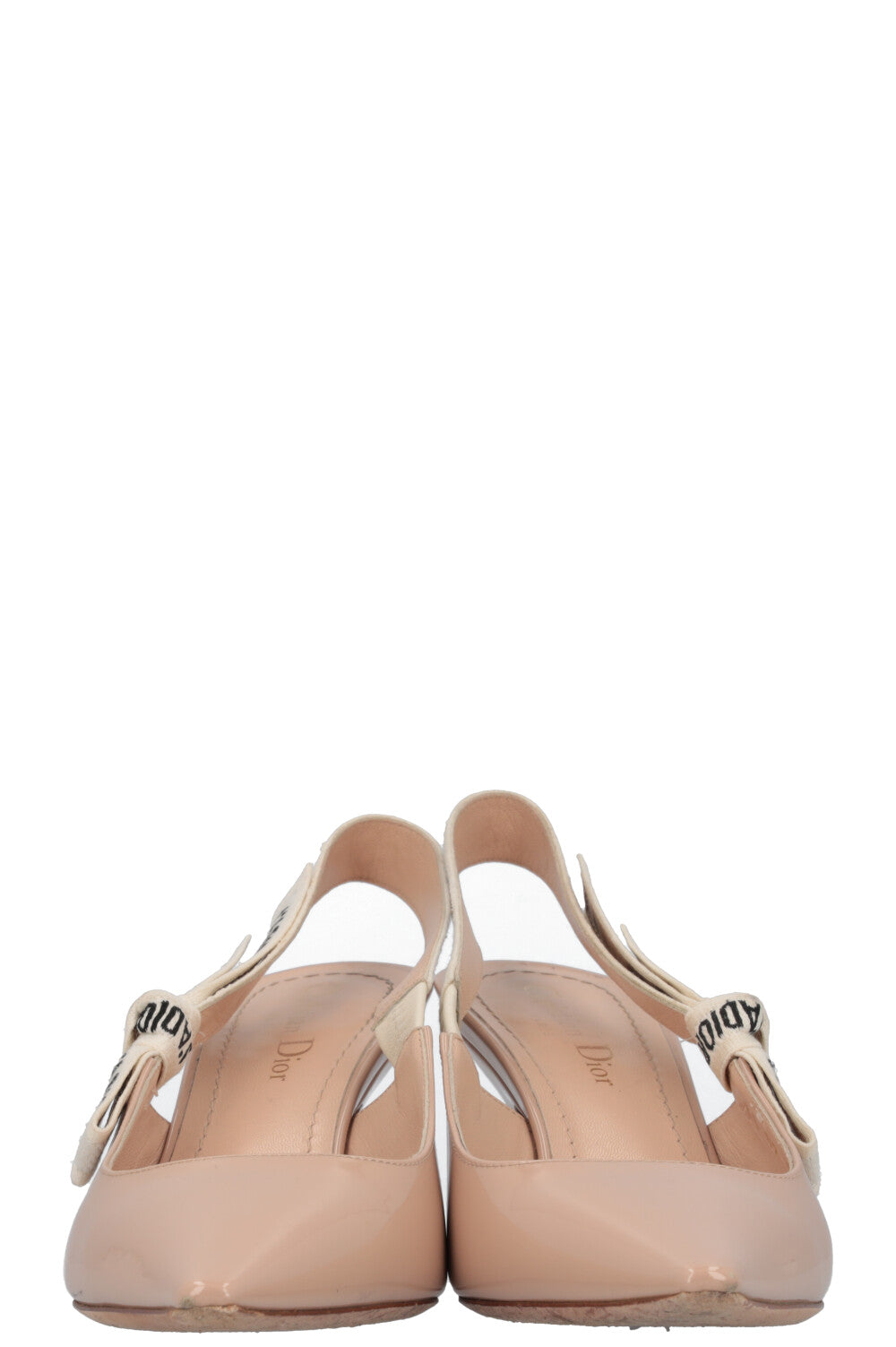 CHRISTIAN DIOR J´Adior Slingback Heels Patent Nude