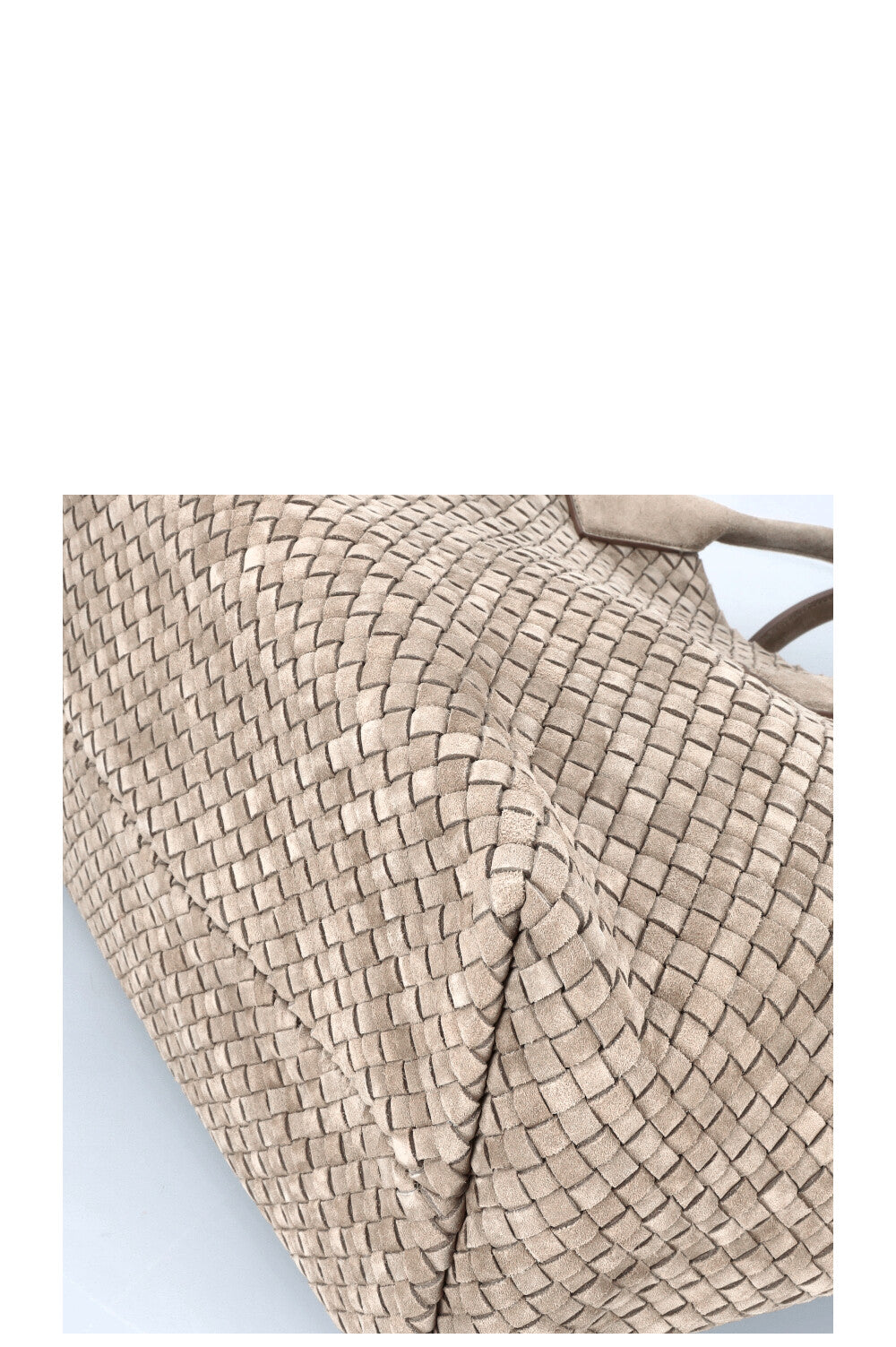 BOTTEGA VENETA Large Cabat Tote Suede Sage