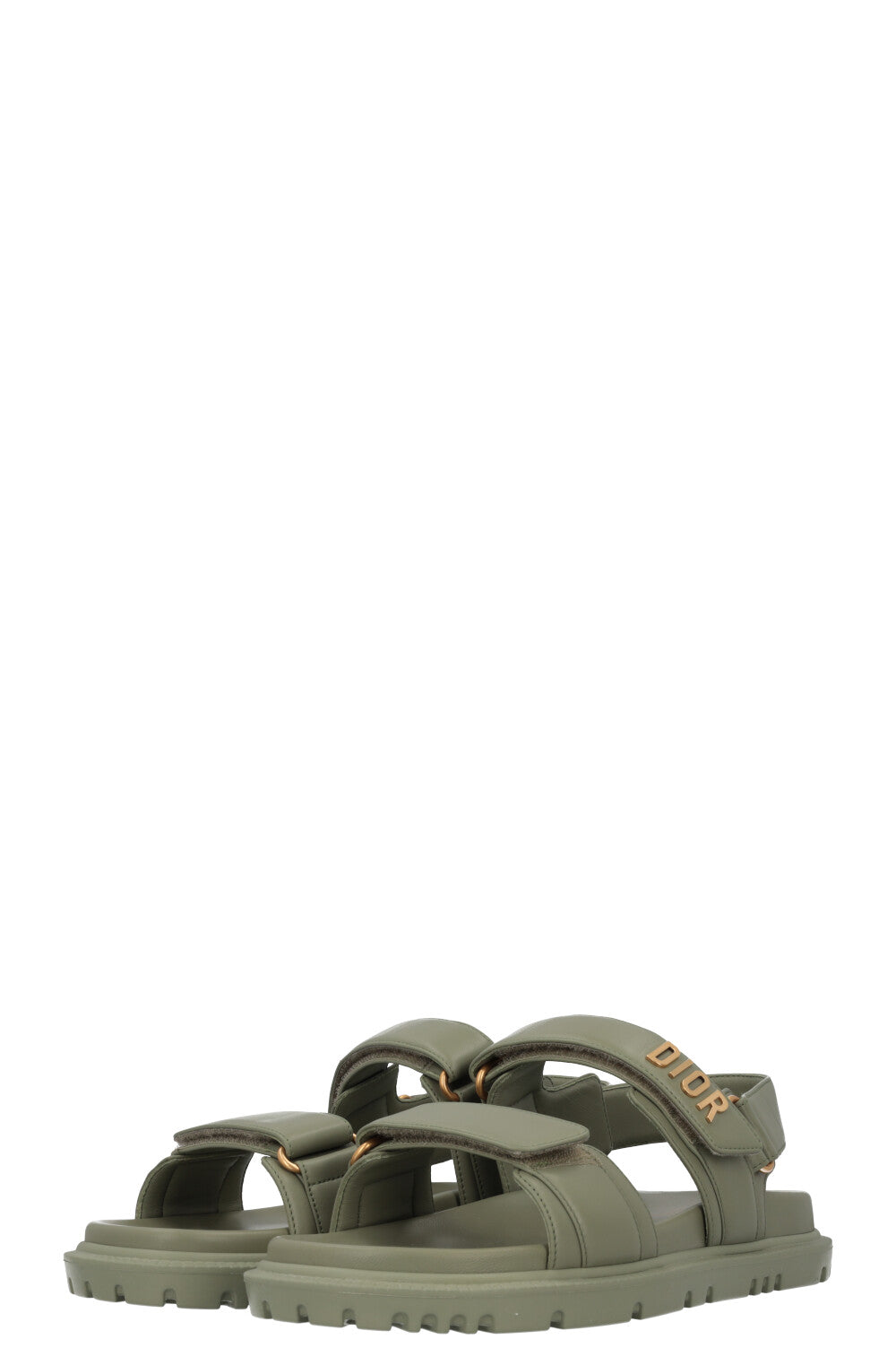 CHRISTIAN DIOR Dioract Sandals Pastel Peyote Green