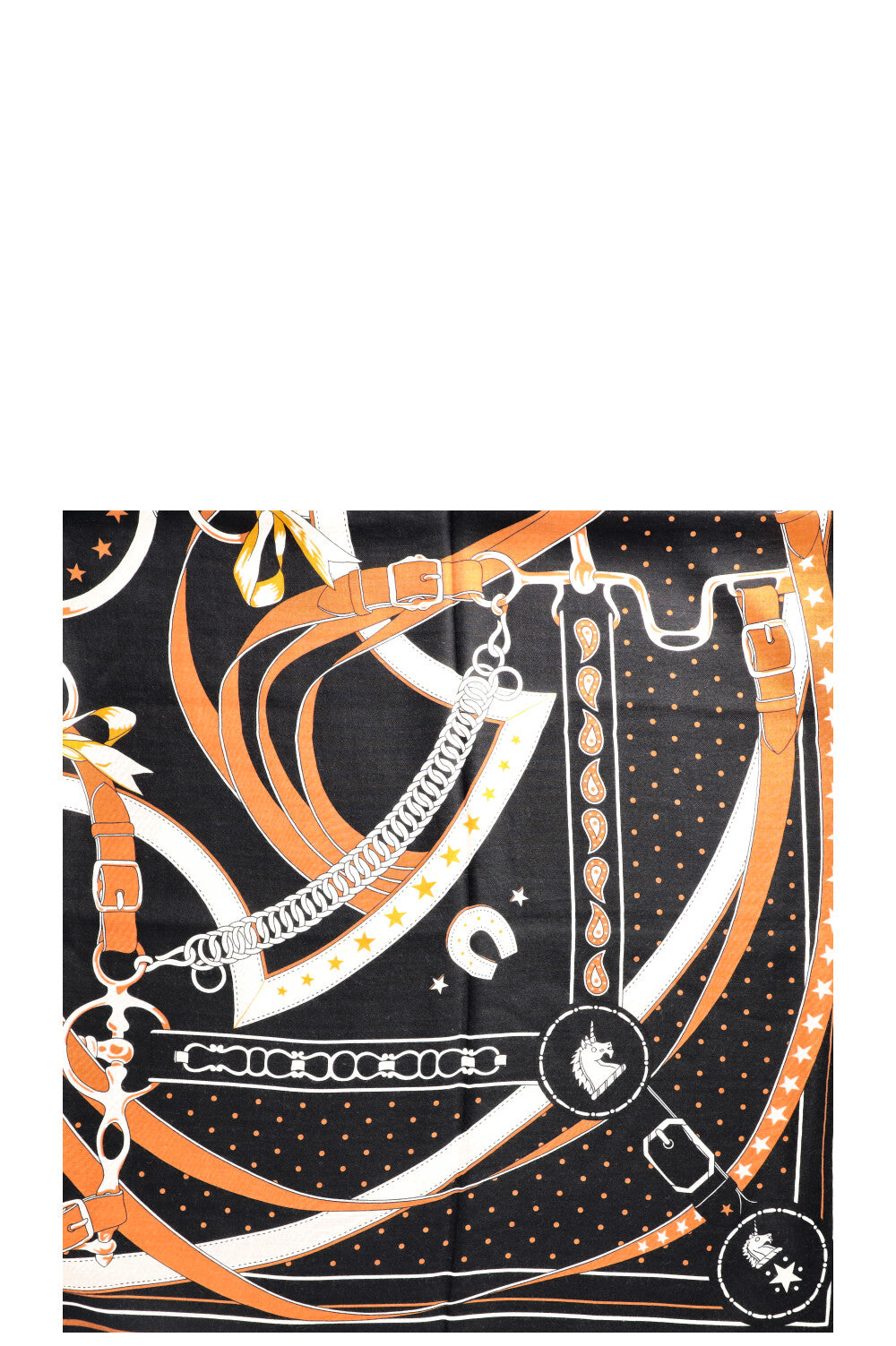 HERMÈS La Promenade Du Matin 140 Cashmere Scarf Black