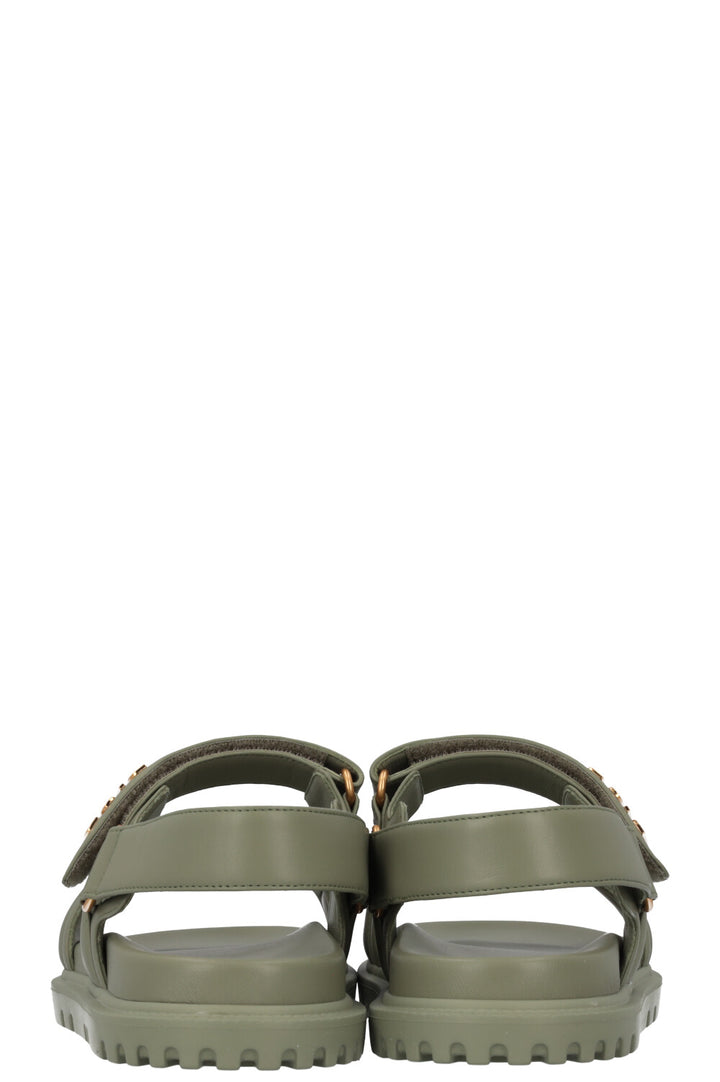 CHRISTIAN DIOR Dioract Sandals Pastel Peyote Green