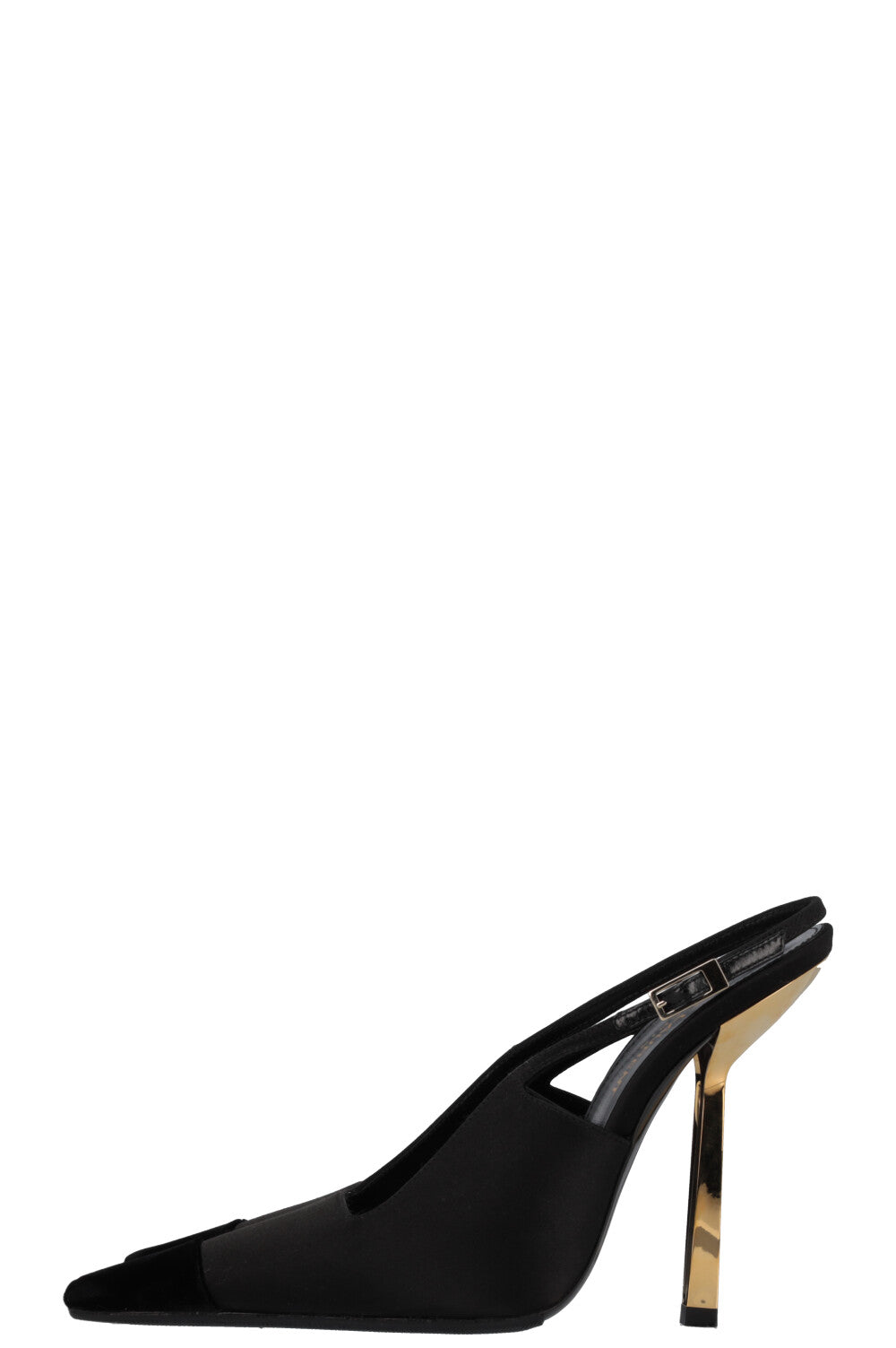 SAINT LAURENT Ines Slingback Heels Black