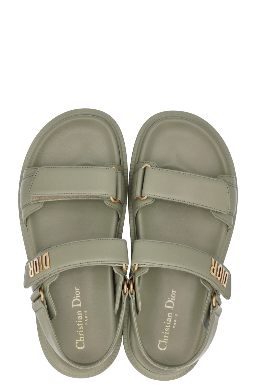 CHRISTIAN DIOR Dioract Sandals Pastel Peyote Green