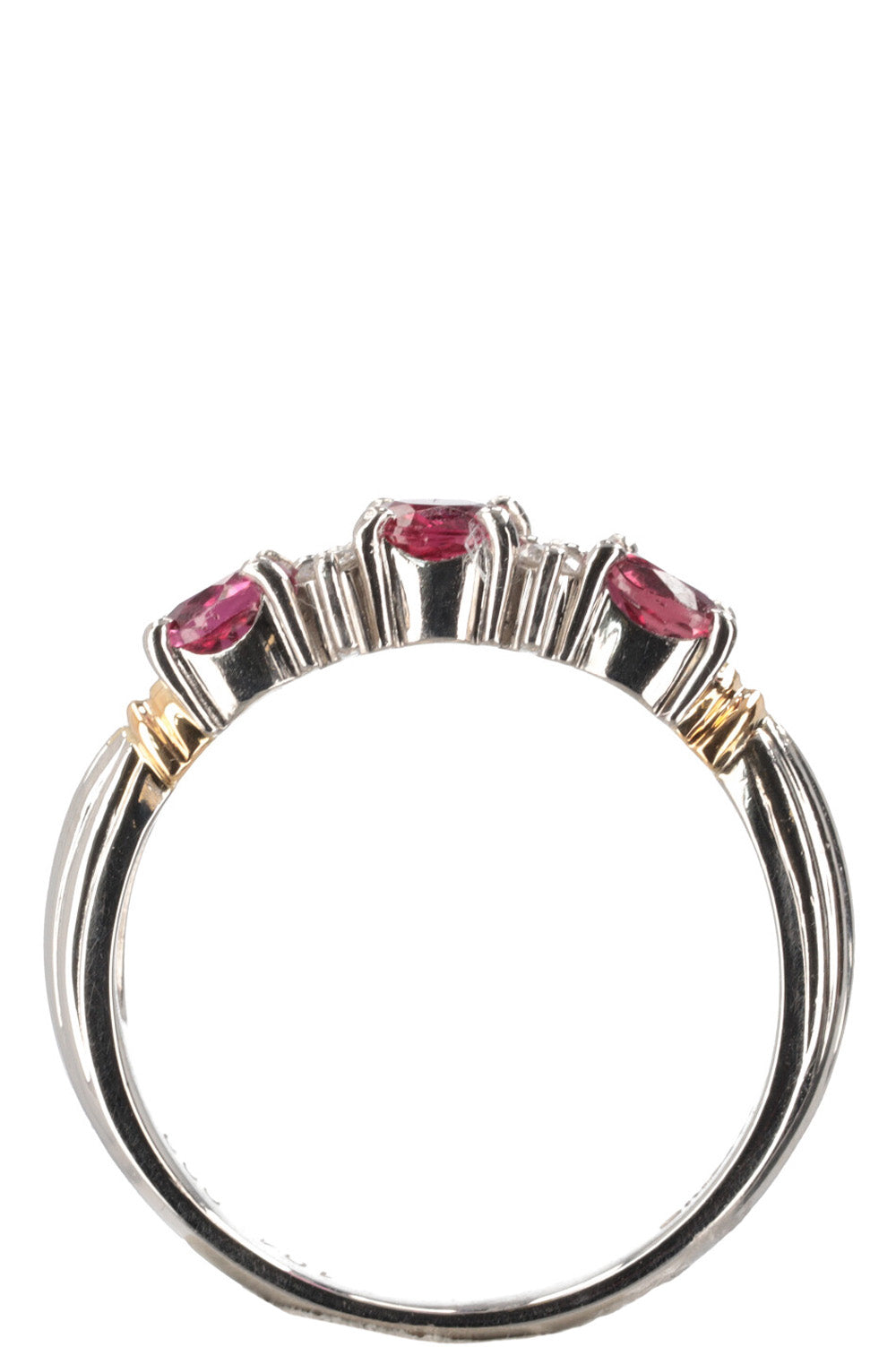 VINTAGE JEWELRY Ruby Diamond Ring Platin
