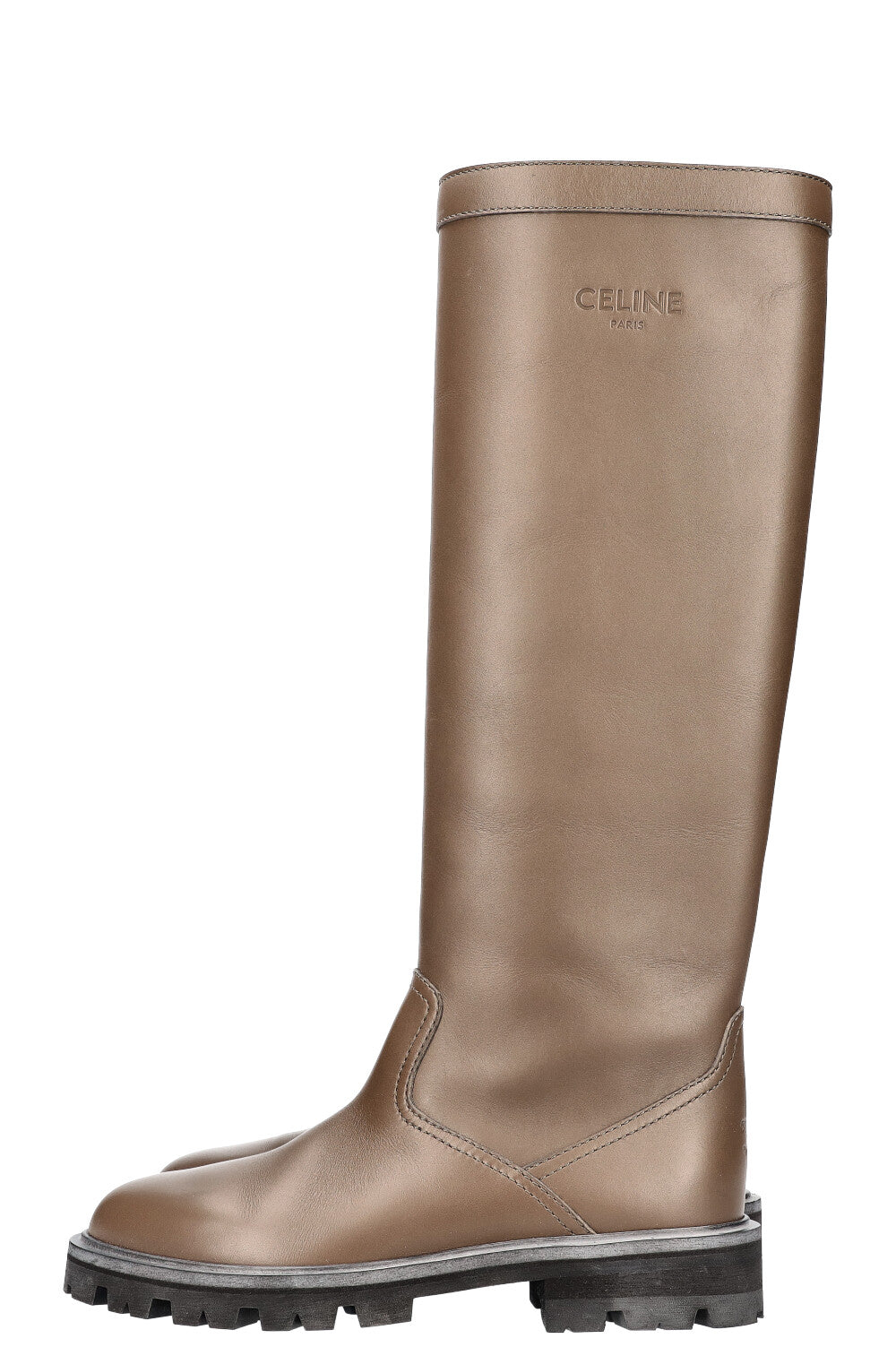 CELINE Riding Boots Khaki