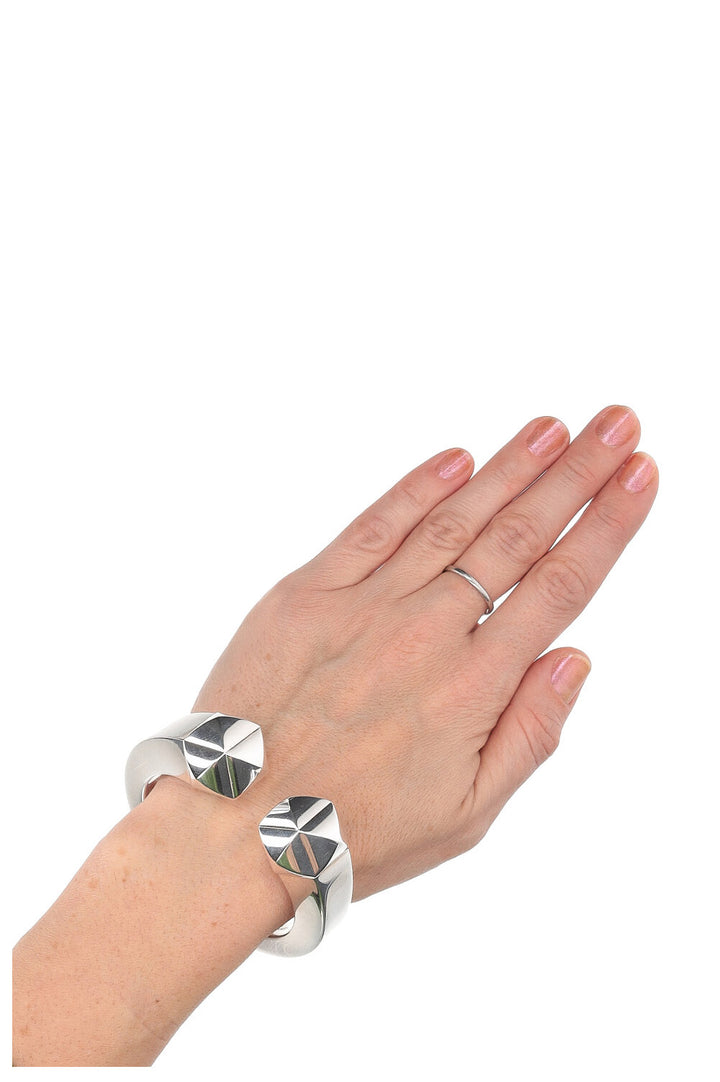 HERMÈS Medor Clou Clic Cuff Silver