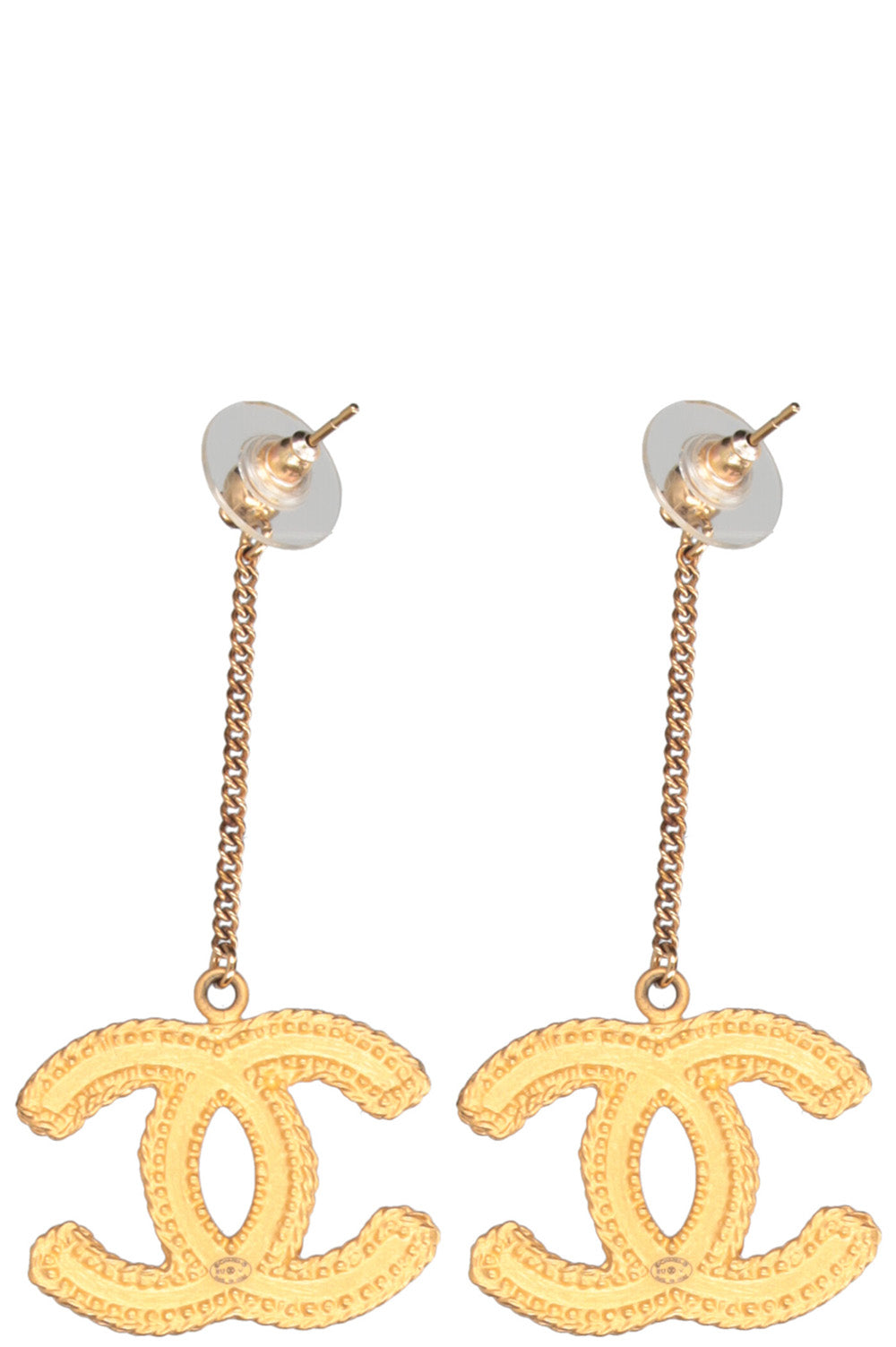 CHANEL CC Earrings Gold