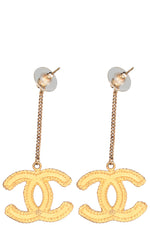 CHANEL CC Earrings Gold