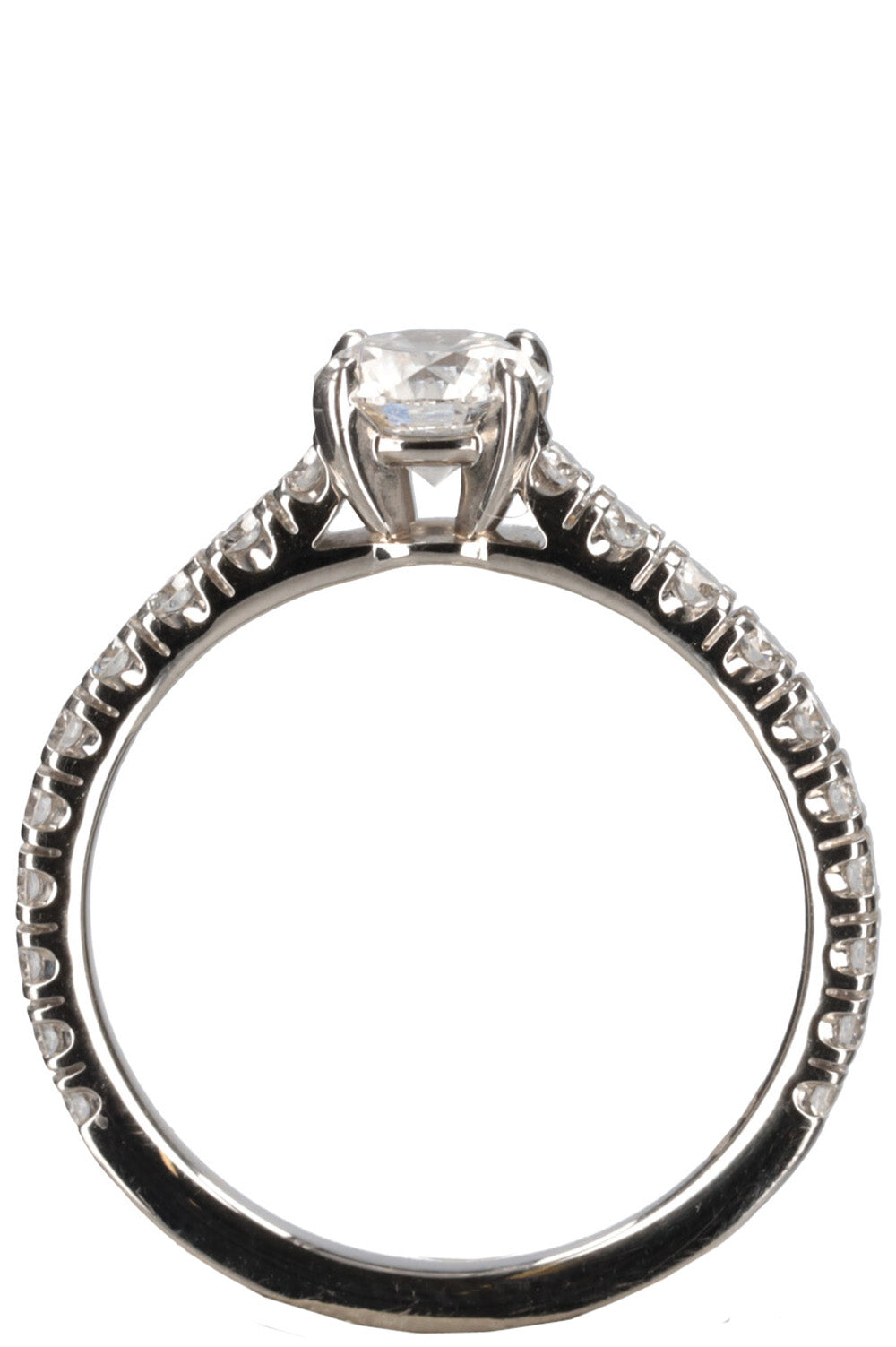 CARTIER Solitaire 1895 Ring Platinum Diamonds