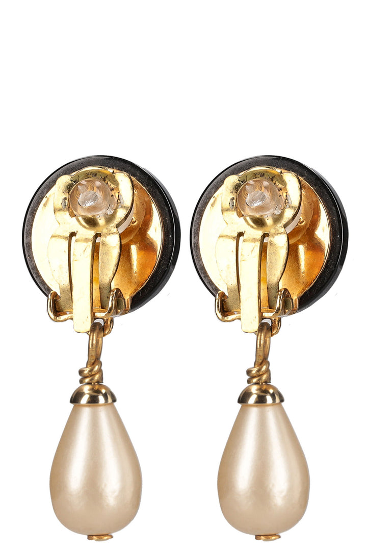 CHANEL Earrings CC with Pearl Drop 95 Printemps