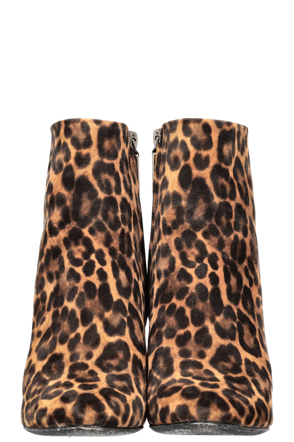 SAINT LAURENT Lou 70 Ankle Boots Leopard